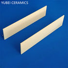 Light Yellow Alumina Ceramic Components Thin Ceramic Plates 3.85g/cm3 With Thread Hole